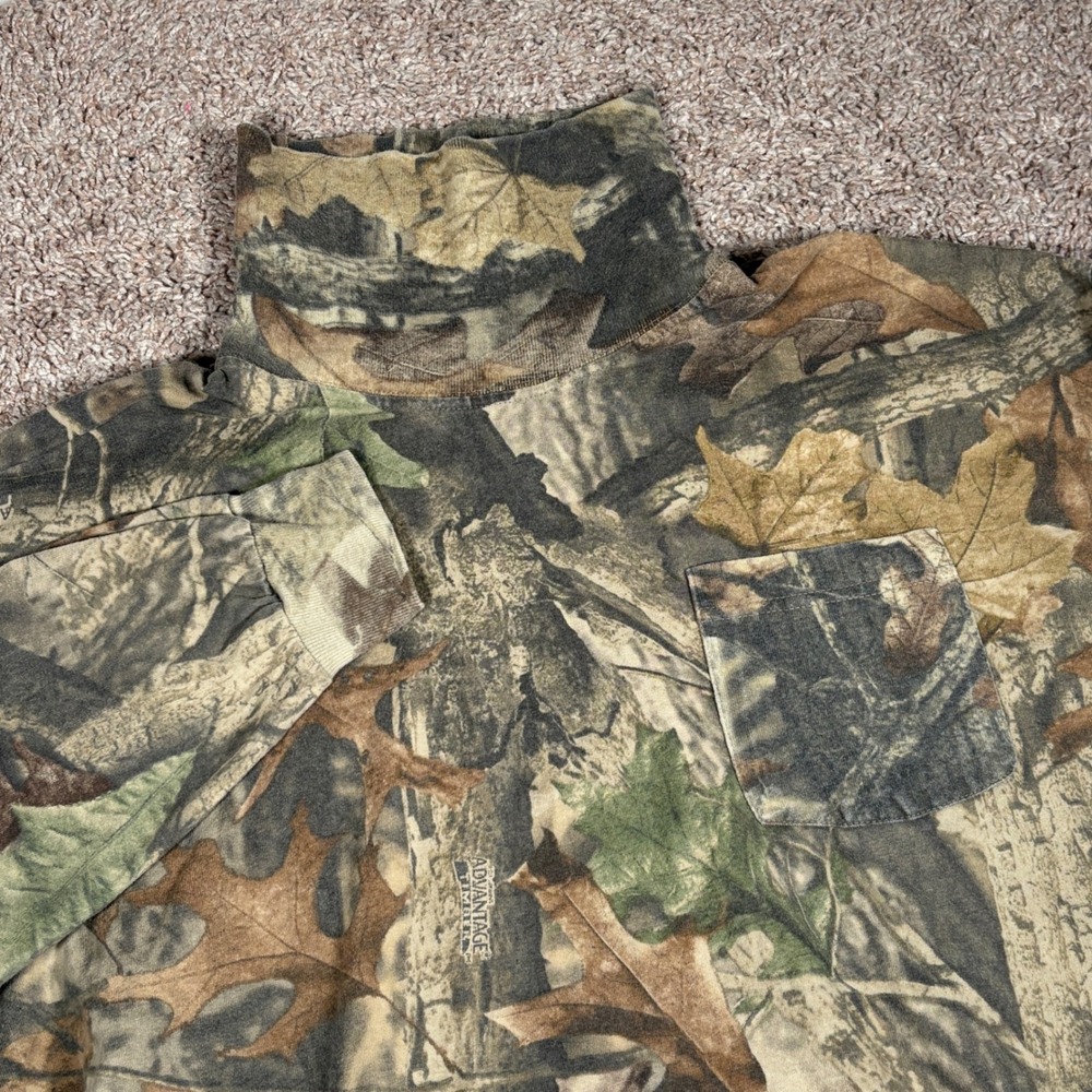 Jerzees Outdoors Camouflage Long Sleeve Turtleneck Shirt Men's XL‎ Advantage